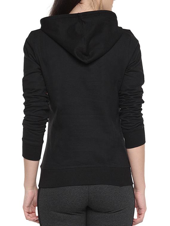 hooded neck printed sweatshirt - 62526 - Zoom Image - 3
