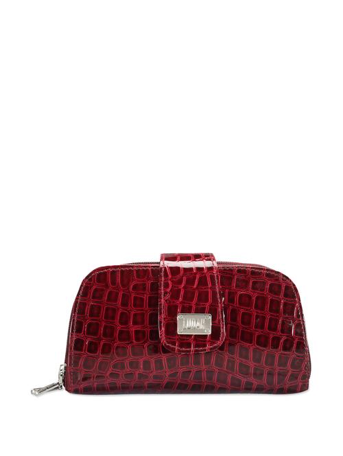 Contemporary Maroon Leather Clutch - 62941 - Very Small Image - 1
