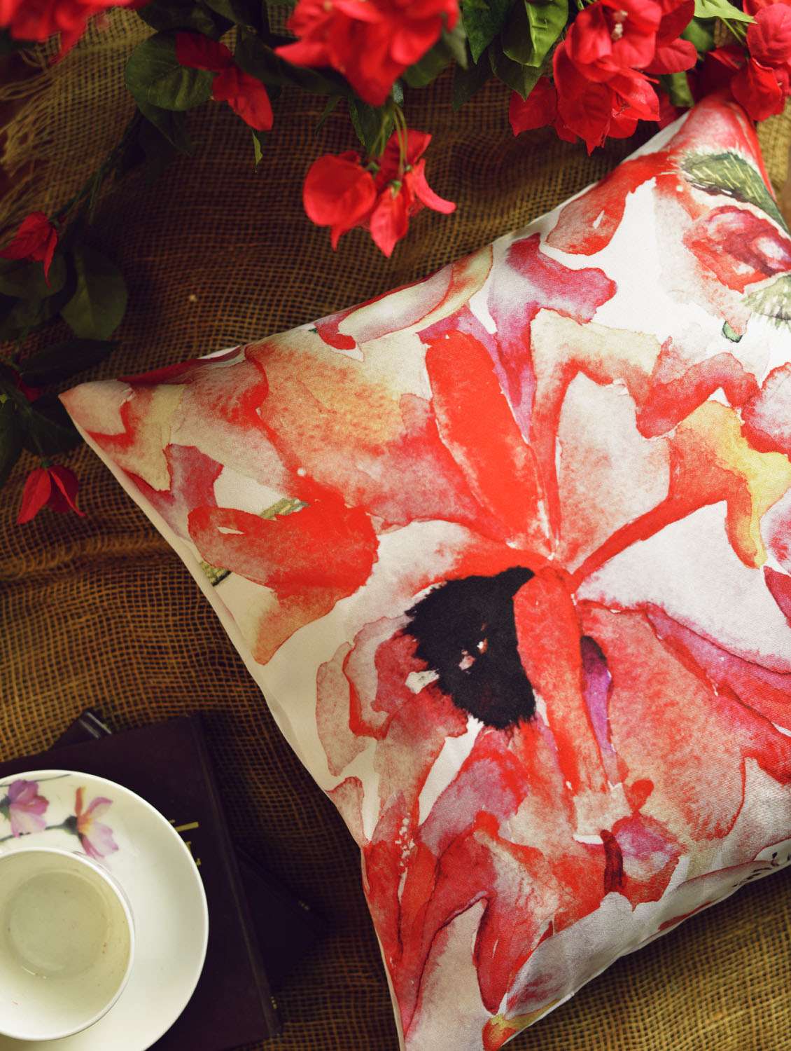 Buy Abstract Print Cushion Cover for Unisex from Ambbi Collections for