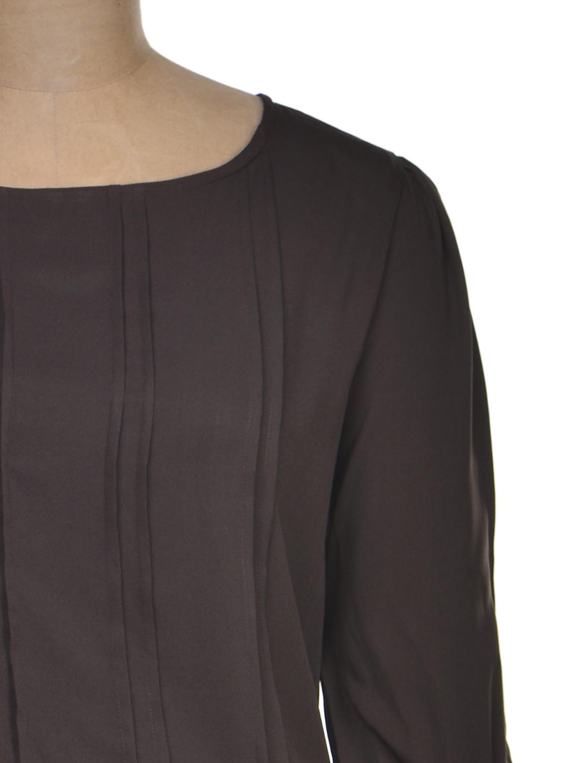 Brown Peplum Top - 66317 - Zoom Image - 4