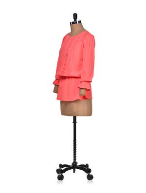 Pink Peplum Top - 66318 - Standard Image - 2
