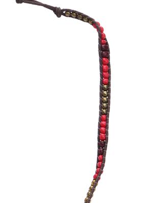 Stylish Red Beaded Bracelet - 69558 - Standard Image - 3