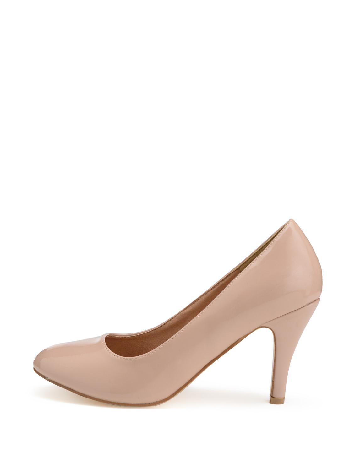 nude patent leather pumps - 7227 - Zoom Image - 2