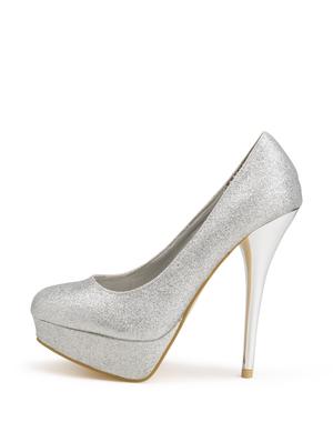 Silver Magic Shimmer Pumps - 7229 - Standard Image - 2