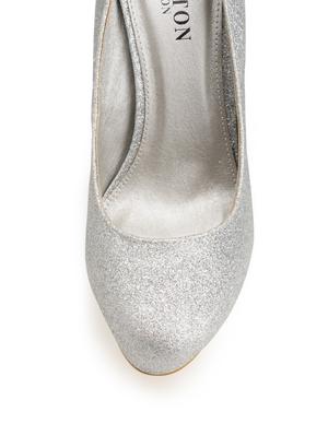 Silver Magic Shimmer Pumps - 7229 - Standard Image - 4