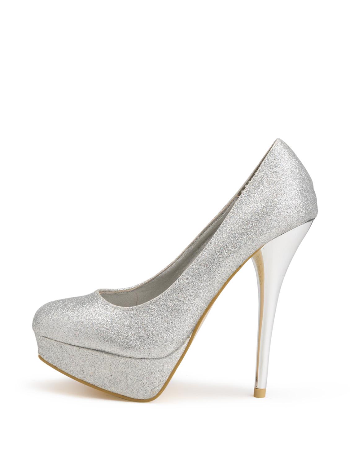 Silver Magic Shimmer Pumps - 7229 - Zoom Image - 2