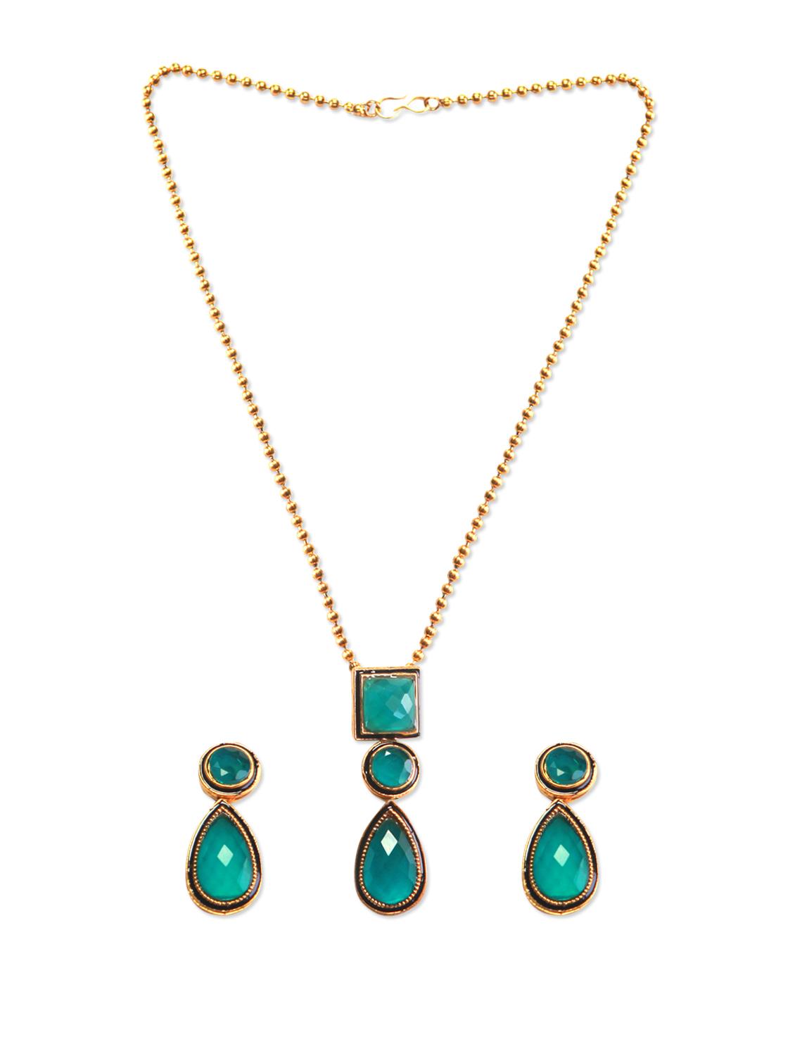 Turquoise Pendant Set - 73353 - Zoom Image - 2