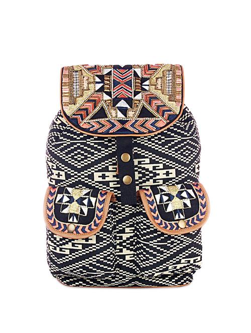 Aztec Embroidered Backpack - 74185 - Very Small Image - 1
