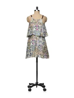 Printed Cotton Dress - 77529 - Standard Image - 3