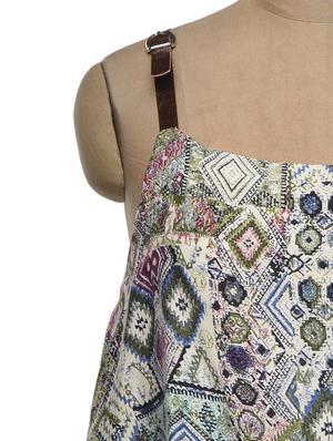 Printed Cotton Dress - 77529 - Standard Image - 4