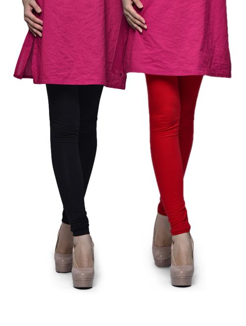 set of 2 cotton leggings - 78650 - Very Small Image - 1