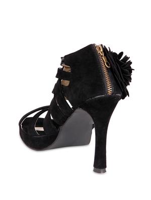 Sexy high-heeled black peep toes - 848942 - Standard Image - 3