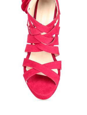 Sexy high-heeled red peep toes - 848943 - Standard Image - 4