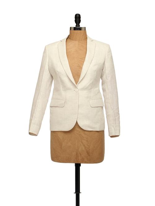 Super Chic Cotton Linen Blazer - 850596 - Very Small Image - 1