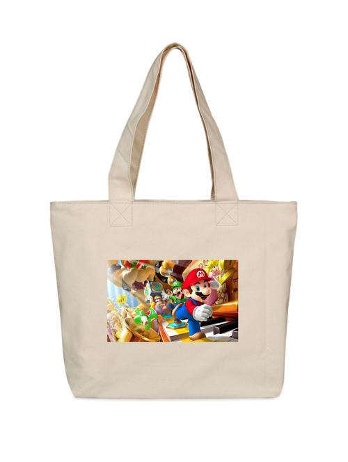 Super Mario Inspired Canvas Tote Bag - 85420 - Very Small Image - 1