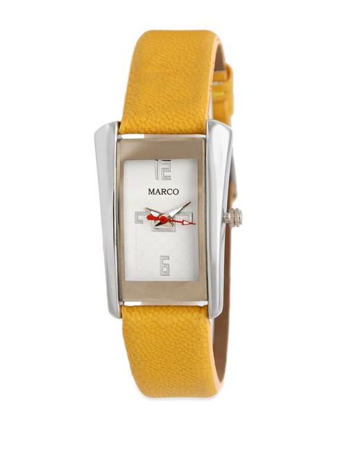 casual rectangular yellow watch - 854969 - Standard Image - 1