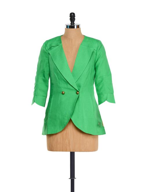 feminine cut pigment green jacket - 859488 - Very Small Image - 1