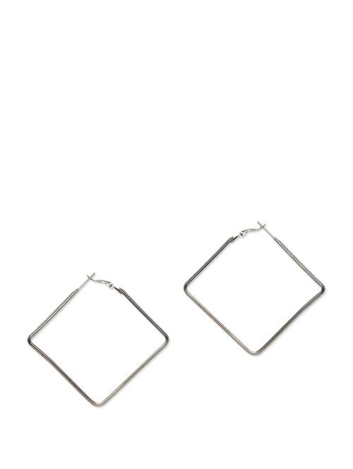 Silver Plated Rectangular Earrings - 861652 - Very Small Image - 1