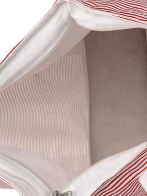 stylish pink and white striped tote - 863655 - Standard Image - 3
