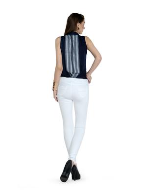 Vanilla White Fitted Pants - 864090 - Standard Image - 4