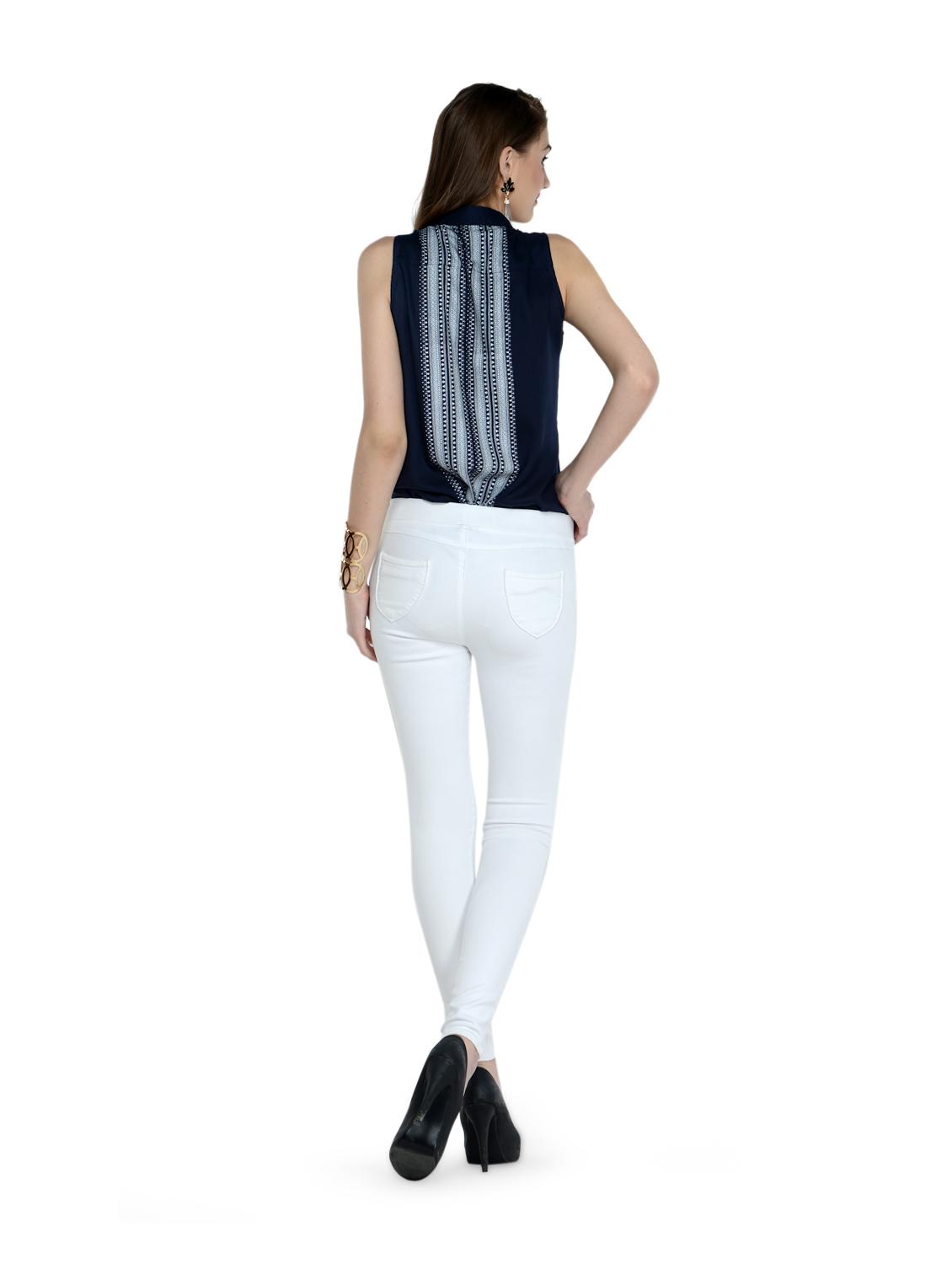Vanilla White Fitted Pants - 864090 - Zoom Image - 4