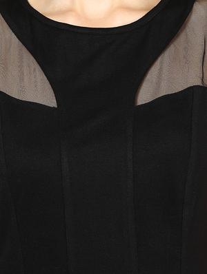 mesh panel sheath dress - 87556 - Standard Image - 4