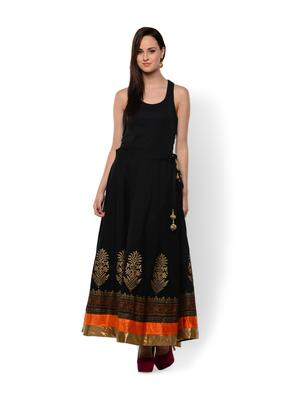 luxe touch black maxi skirt - 88378 -  Standard Image - 1