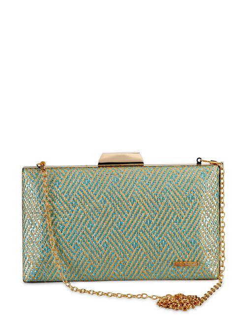 blue leatherette clutch - 886379 - Very Small Image - 1