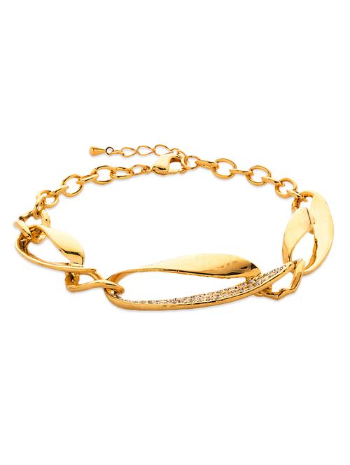 Rhodium Plated Gold Bracelet - 889531 - Very Small Image - 1