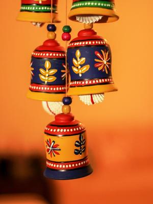 terracotta bells wind chime - 891415 - Standard Image - 2
