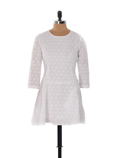 Printed White Dress - 891886 - Very Small Image - 1