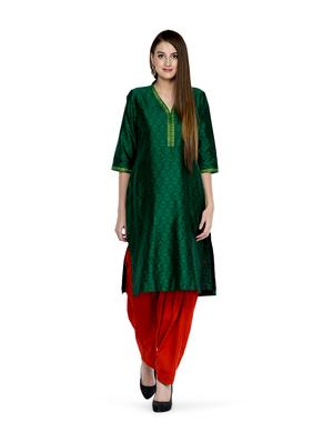 apple red cotton patiala salwar - 892378 - Standard Image - 2