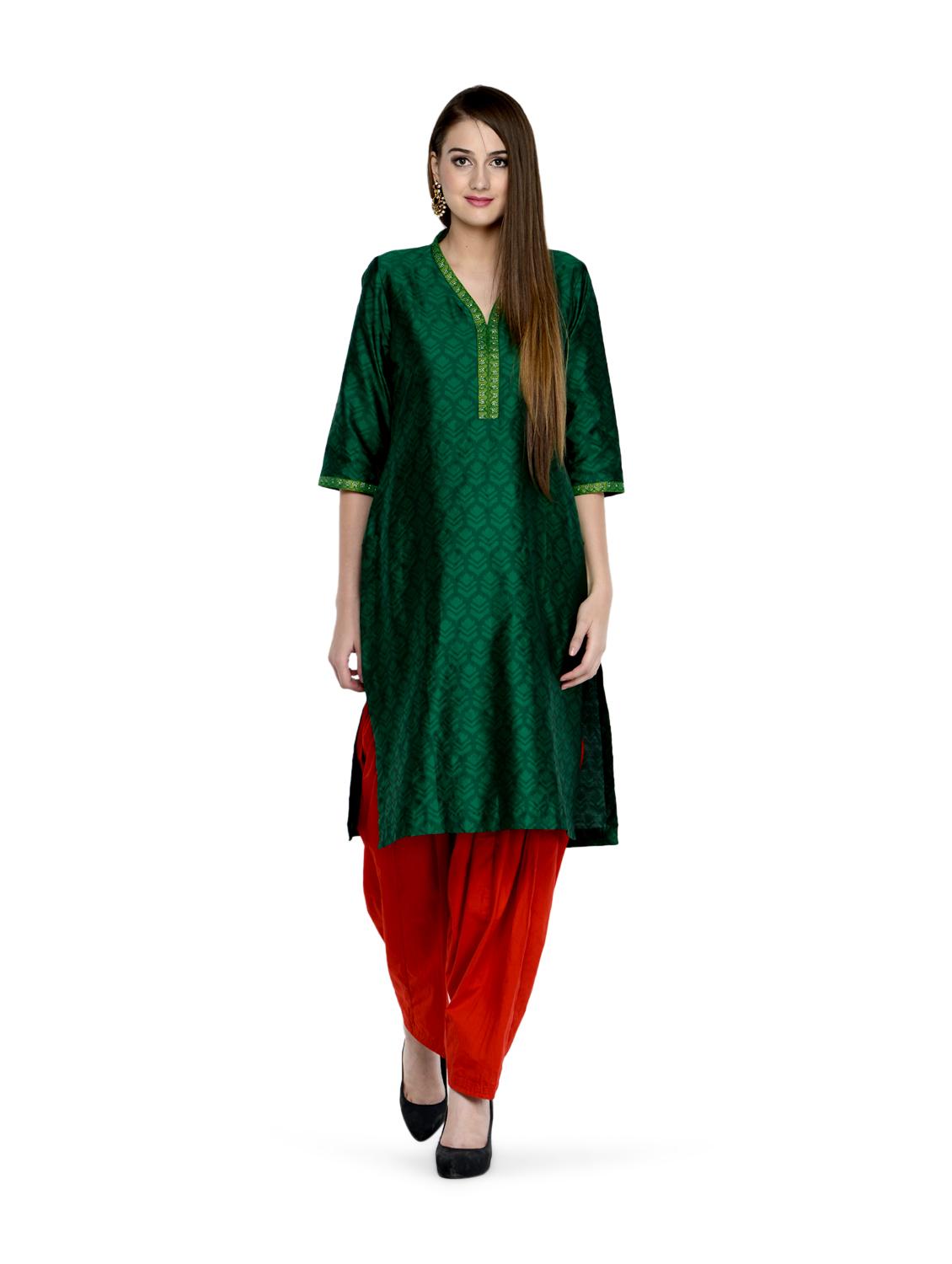 apple red cotton patiala salwar - 892378 - Zoom Image - 2
