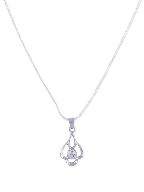 gorgeous silver pendant with crystal - 893877 - Standard Image - 1