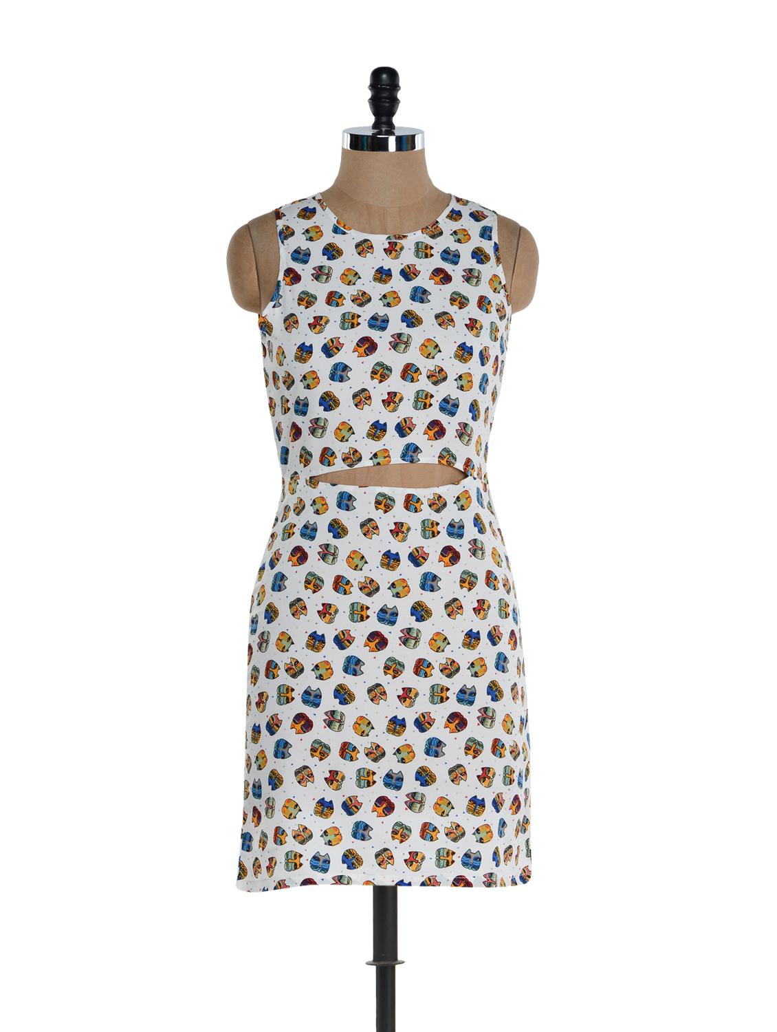 Adorable Doodle waist cut dress - 894310 - Zoom Image - 1
