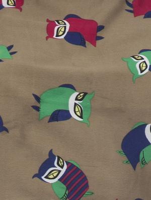 beige owl print pants - 894335 - Standard Image - 4