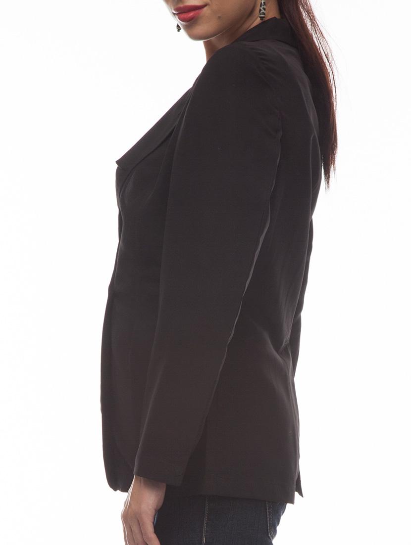 black poly crepe formal blazer - 894347 - Zoom Image - 2