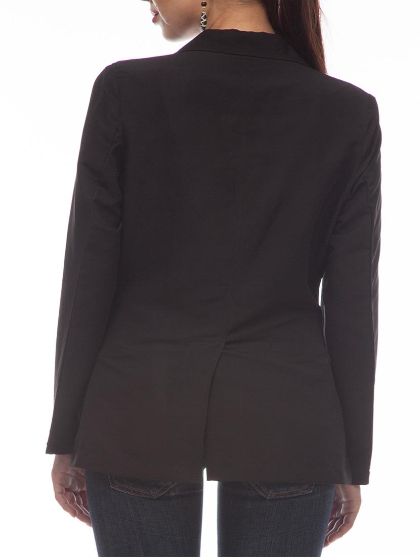 black poly crepe formal blazer - 894347 - Zoom Image - 3