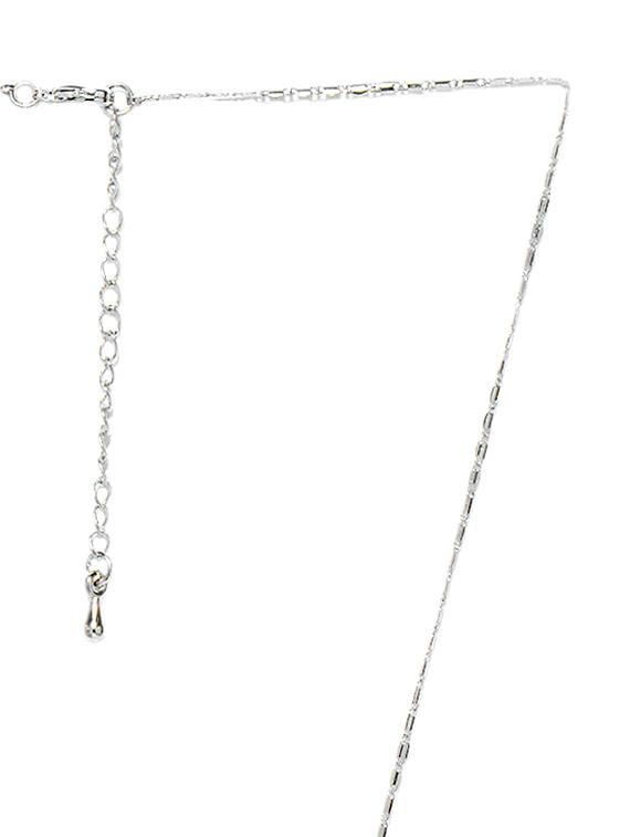silver plated floral necklace - 894767 - Zoom Image - 3