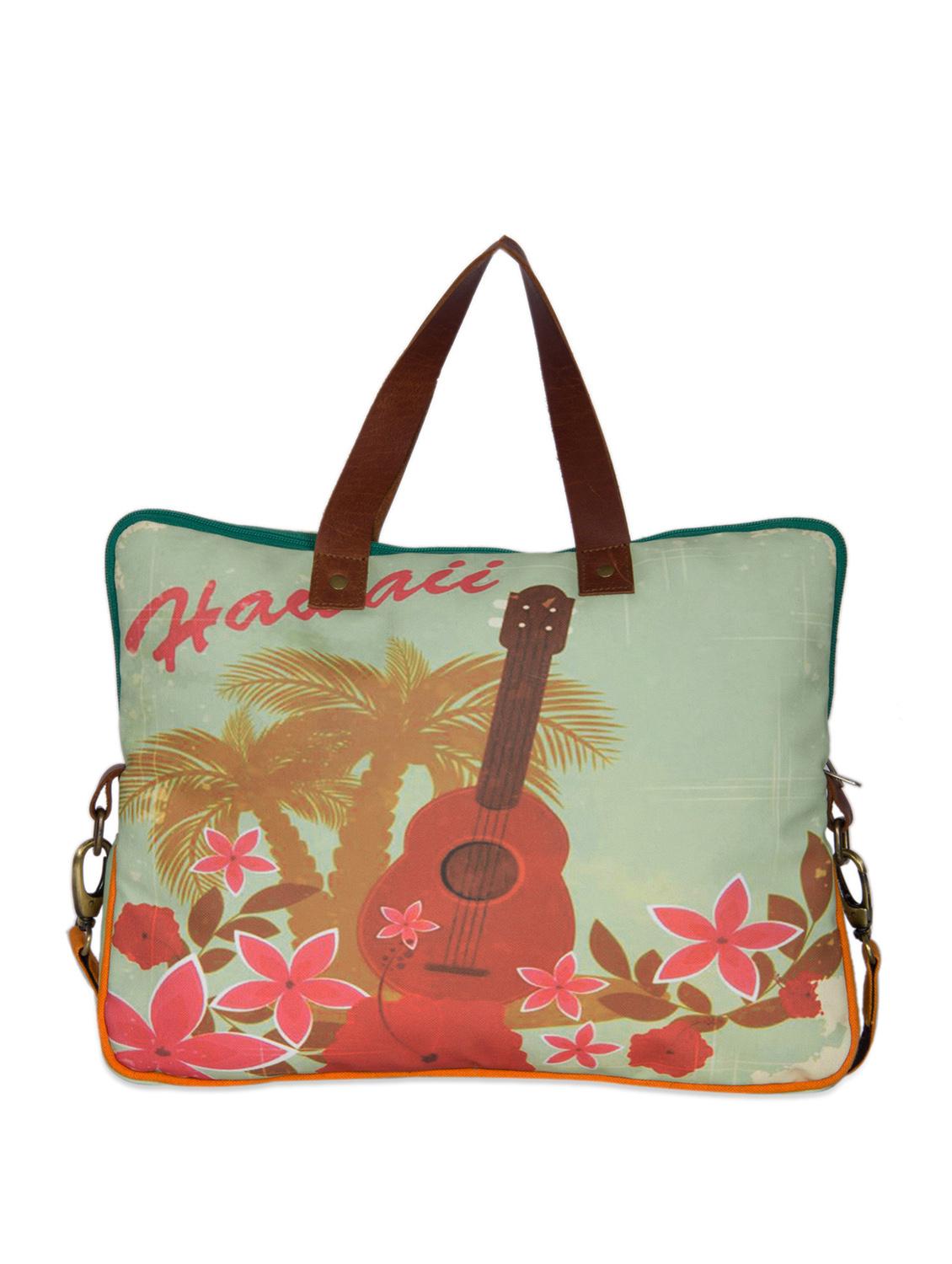 Hawaii vintage print laptop bag