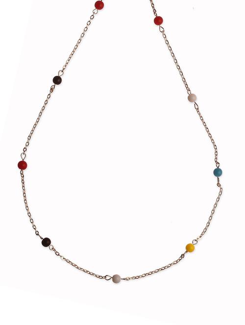 Casual Multicolour Beads Neckpiece Chain - 898383 -  Standard Image - 0