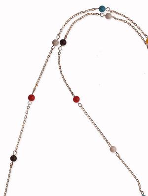 Casual Multicolour Beads Neckpiece Chain - 898383 - Standard Image - 4