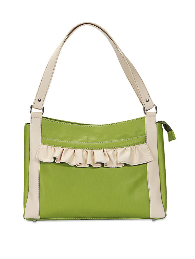 green leatherette handbag - 899180 - Zoom Image - 1