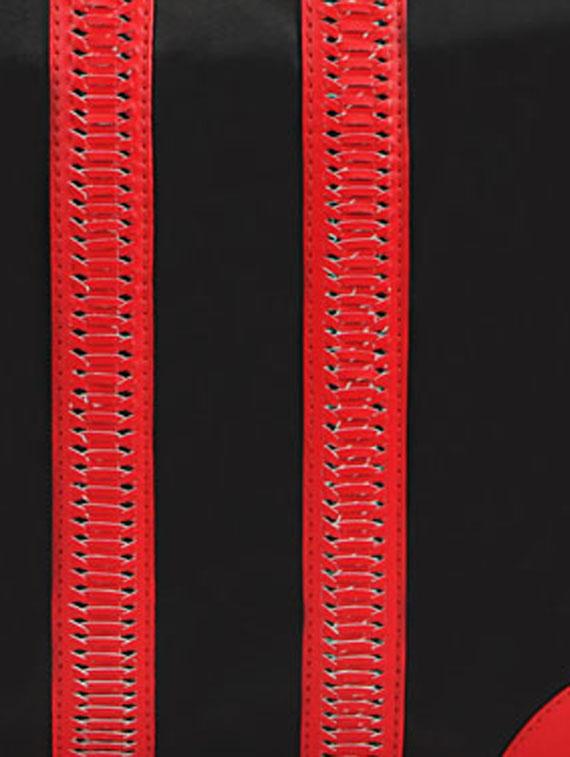 lovely black leather handbag with red straps - 899215 - Zoom Image - 4