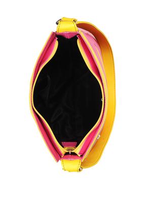 dazzling pink tote with gorgeous yellow straps - 899216 - Standard Image - 3