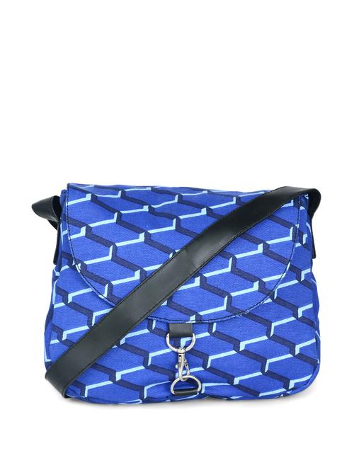 blue printed sling bag - 901282 - Very Small Image - 1