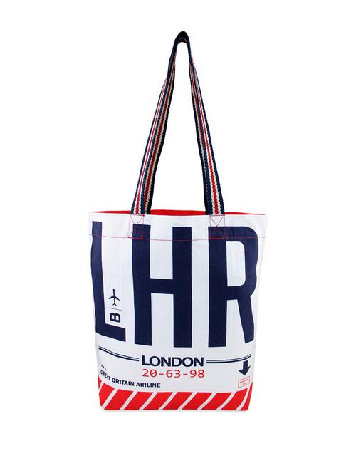 Red and white trendy tote bag - 902178 - Very Small Image - 1