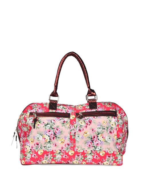red floral print duffle bag - 905472 - Standard Image - 1