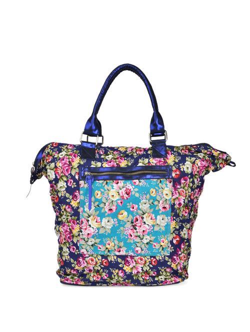 blue floral print tote bag - 905473 - Standard Image - 1