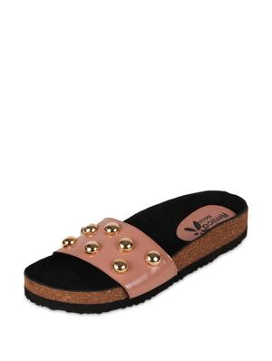 mod gold studded flats - 914797 - Standard Image - 3